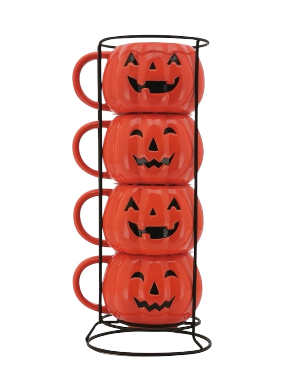 Halloween Pumpkin Stackable Mugs